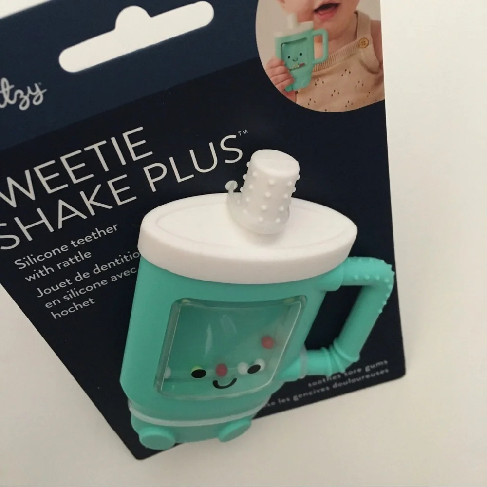 NEW Itzy Ritzy Sweetie Shake Plus Silicone Teether